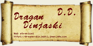 Dragan Dinjaški vizit kartica
